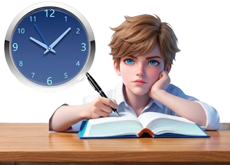 Built-in 5 minute thinking timer icon for step-by-step hints